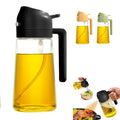 17Oz Glass Oil Olive Dispenser 2 In 1 Sprayer