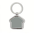 Rotatable Zinc Alloy House Keychain