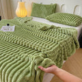 Thick Fleece Milk Velvet Throw Blanket for Office Nap, Cozy