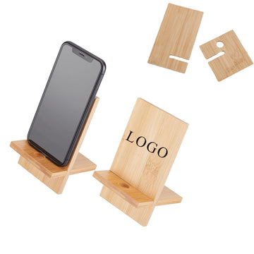 Detachable Phone Stand Made With Genuine Bamboo