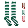Christmas Striped Knee-High Socks