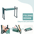 Foldable Garden Kneeler and Seat witth Tool Pouch