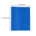 Durable Plastic Folder with 2 Pockets & Fasteners