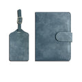 Pu Leather Luggage Tag Passport Set
