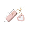 Lipstick Holder Keychain With Mirror