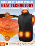 Electric Heated Vest with 3 Heat Levels 9 Heating Zones