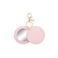 Round Leather Compact Mirror