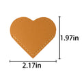 Pu Leather Heart-Shaped Bookmark Holder