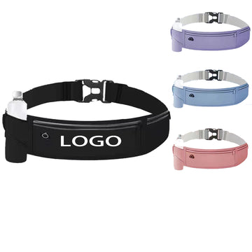 Unisex Running Waist Pack With Water Bottle Pouch
