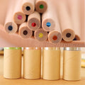 12 Colored Pencils In Tube W/Sharpener