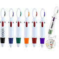4 In 1 Shuttle Retractable Ballpoint With Buckle Keychain