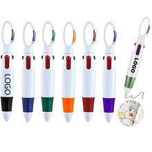 4 In 1 Shuttle Retractable Ballpoint With Buckle Keychain