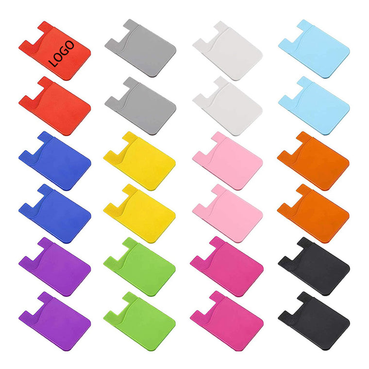 Silicone Cell Phone Card Holder