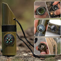 Seven-In-One Multi-Functional Survival Whistle