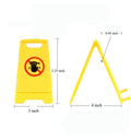 Portable With Mirror Warning Sign Shaped Cell Phone Holder