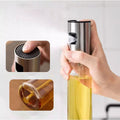 Pump-Action Glass Oil Spray Bottle