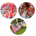 Single Reverse Custom Handheld Flags (12" X 8")