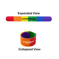 Rainbow Silicone Slap Wristband