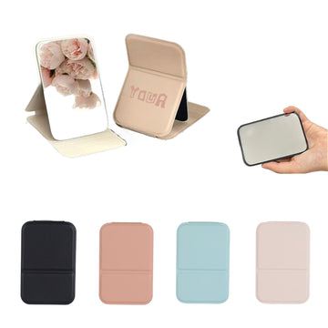 Leather Mini Folding Mirror