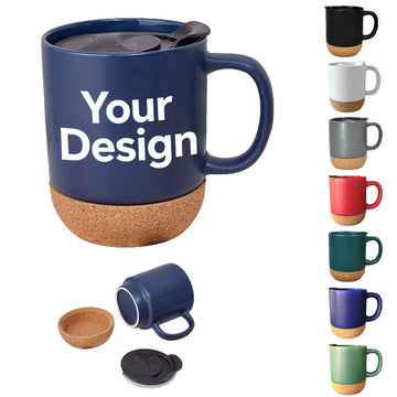 12 oz. Ceramic Mug with Cork Base