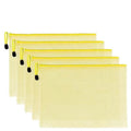 A4 Size Transparent Mesh Zipper File Bag