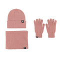 Knitted Hat, Scarf And Gloves Three-Piece Set