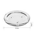 Clear Glass Candle Plates