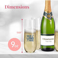 9 Oz Plastic Stemless Champagne Flute
