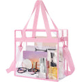 Clear PVC Stadium Tote Bag with Zipper