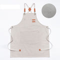 Waterproof Baking Shop Work Canvas Apron W/ Adjustable Strap