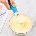 Silicone Handle Hanging Hole Ice Cream Piller Spoon