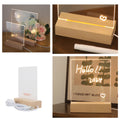 LED Night Light Note Board