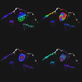 Rechargeable Halloween LED Light Mask For Festival Cosplay