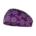 Sports Headband Features Paisley Patterns