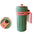 Portable Vacuum Coffee Mug With Temperature Display & Handle