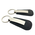 Black Leather Business Keychain