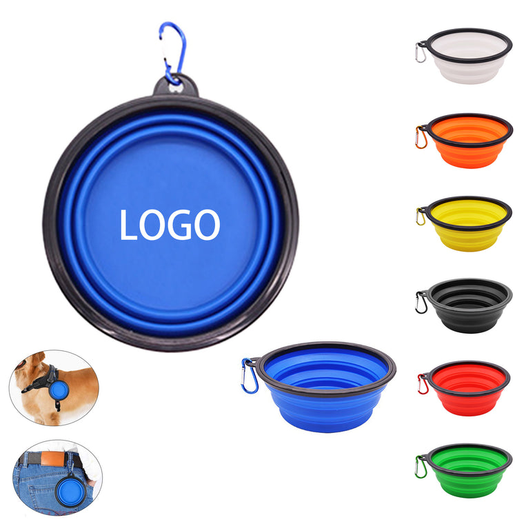 12 oz Collapsible Dog Bowl W/Carabiner