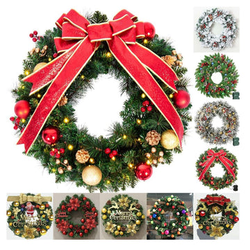 Exquisite Lantern Christmas Wreath Vine