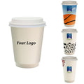 12 oz Full Color Paper Cup With Lid