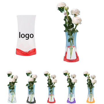 Portable PVC Plastic Foldable Flower Vase