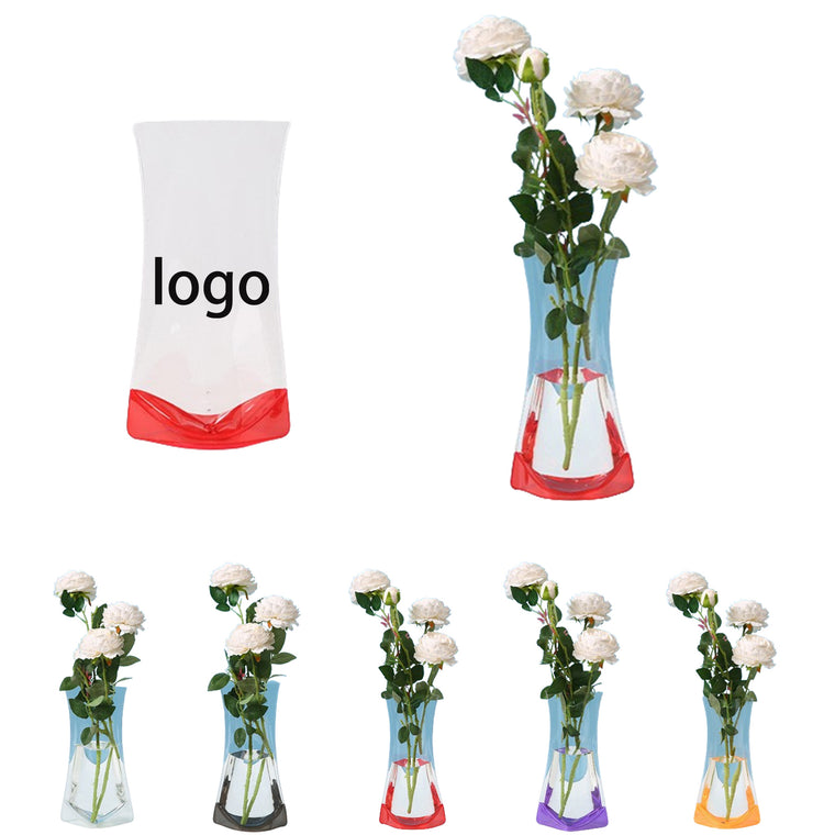 Portable PVC Plastic Foldable Flower Vase