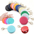 Round Compact Mirror Keychain