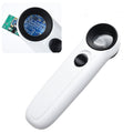 40X Portable Handheld Magnifier With 2 LED Lights