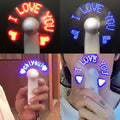 Mini Handheld LED Flashing Fan