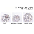 4" Ceramics Absorbent Coaster with Cork Base
