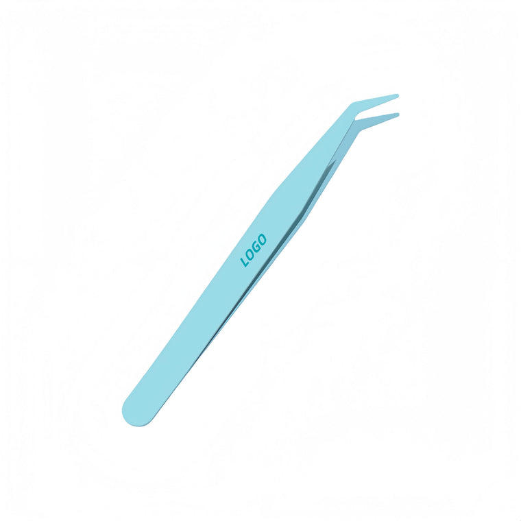 Color Tweezers Elbow Stainless Steel