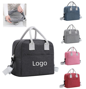 Reusable Adjustable Shoulder Strap Insulated Lunch Bag