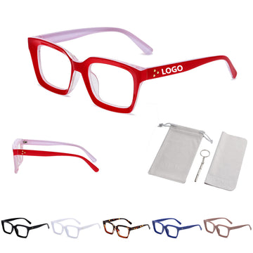 Classic Thick Square Frame Clear Lens
