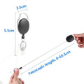 Back Clip Oval Easy Stretch Device Keychain Buckle