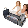 Multifunctional Large Diaper Bag Backpack With Baby Bed